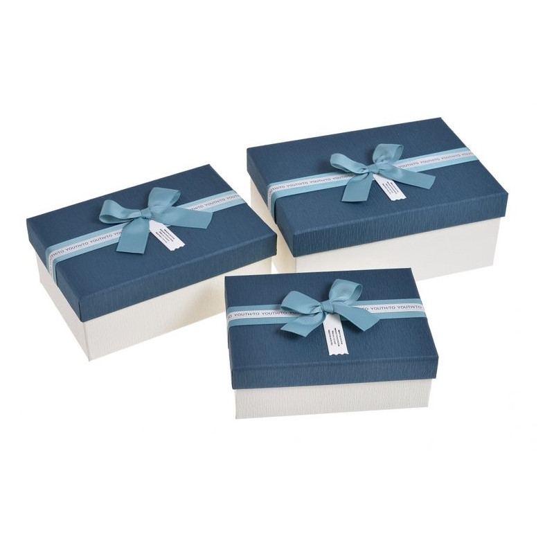 Pudełka 3szt-kpl BLUE/WH