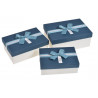 Pudełka 3szt-kpl BLUE/WH