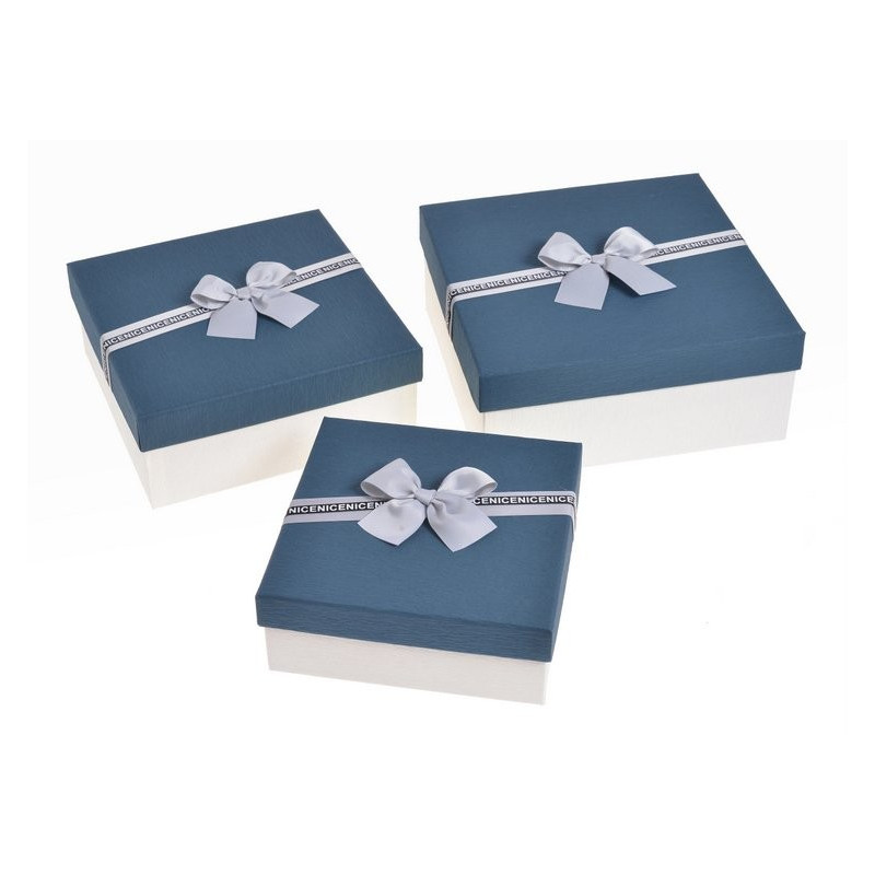 Pudełka 3szt-kpl BL/WH