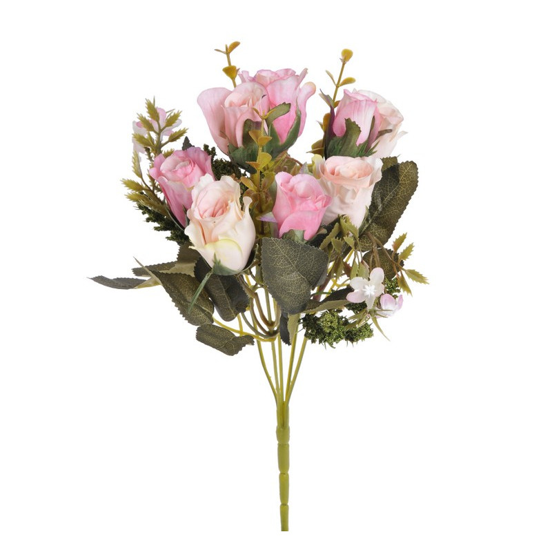 Bukiecik różyczek mieszanych, 30 cm -sztuczna roślina