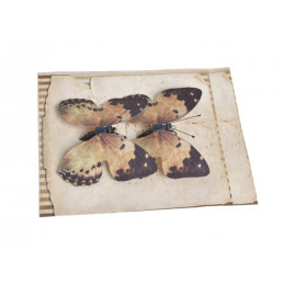 Motyl na klipie 8cm, 2szt/paczka OR/ BR