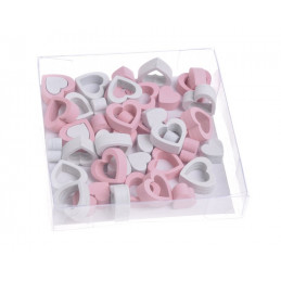 Serduszka wykrawanki 2cm, 24szt-paczka