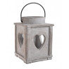 Lampion z sercem 12x12xH17 cm