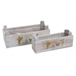 Osłonki skrzynki 2szt-kpl - drewno