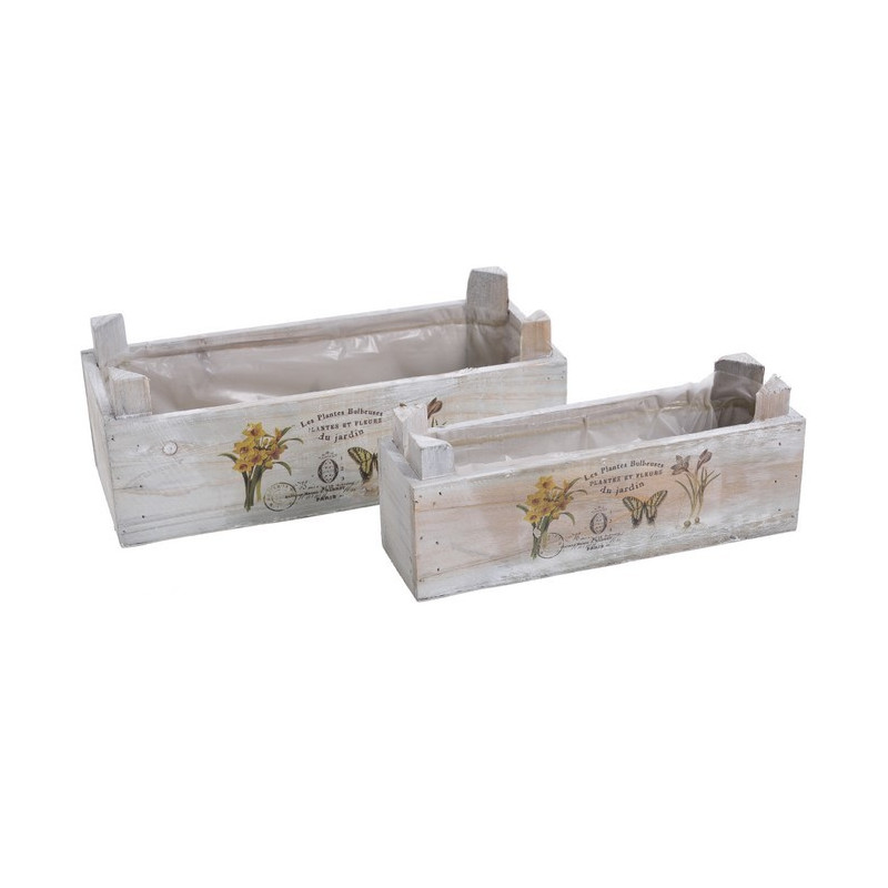 Osłonki skrzynki 2szt-kpl - drewno