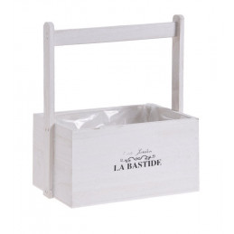 Skrzynka drewniana z uchwytem  white