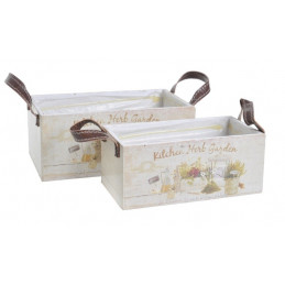 Skrzynki z ziołami 2szt-kpl