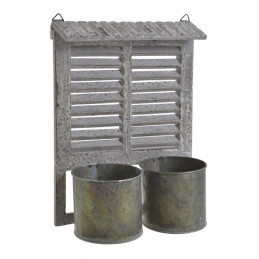 Okiennica z doniczkami 24.5x11x31 cm