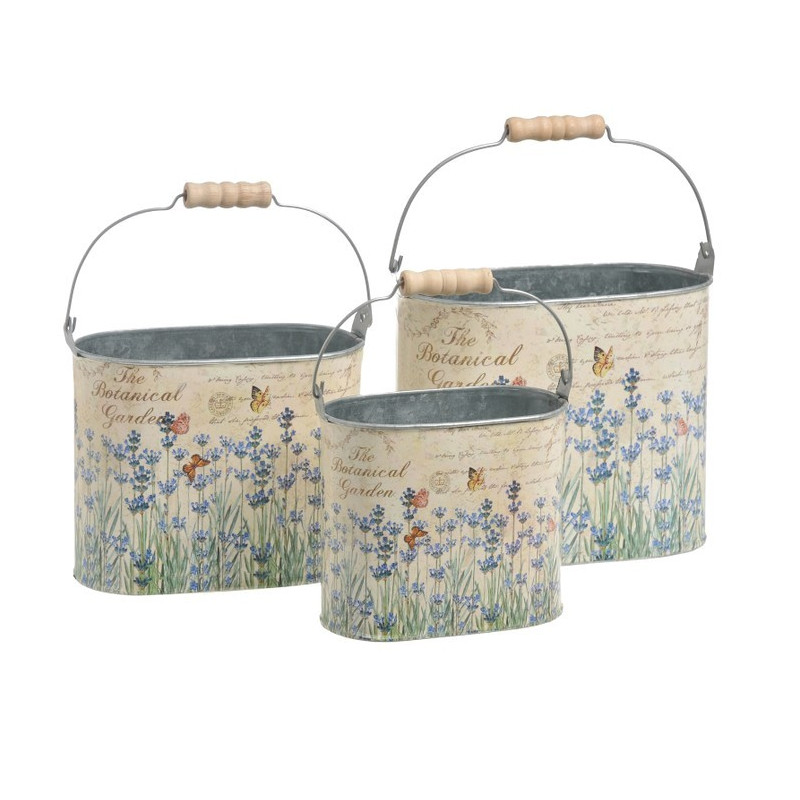 Wiaderka owalne 3szt-kpl