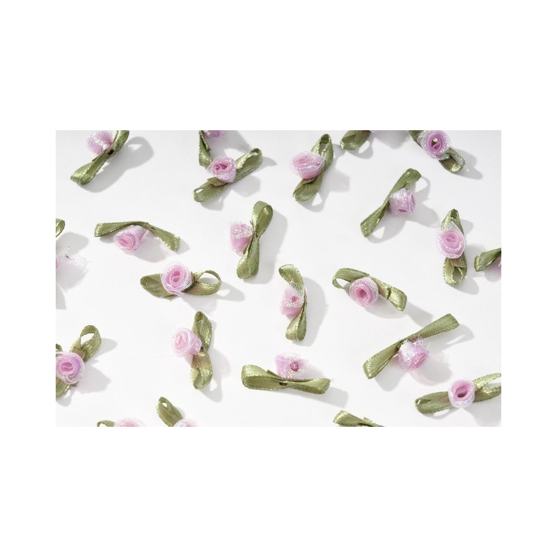 Różyczka mini (pasmanteryjna) L1,5-2cm_PVC 7,5x3,5 cm