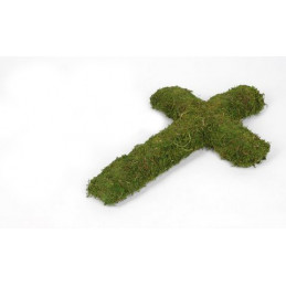 Krzyż z mchu H42-W28 cm