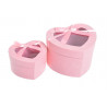 Pudelko serce 2sztkpl 12x16x17,5cm, 8x12x13 cm - flower box