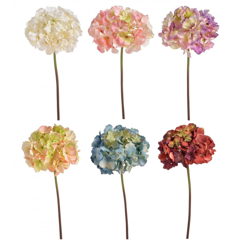 Hortensja na łodydze x1, 60 cm - sztuczny kwiat