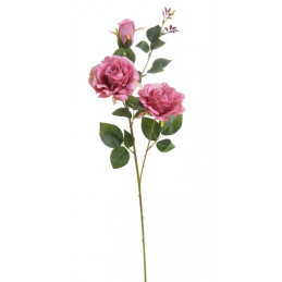 Róża x3, 77 cm - sztuczny kwiat
