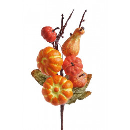 Gałązka mini dynie 22 cm - dekoracja jesienna