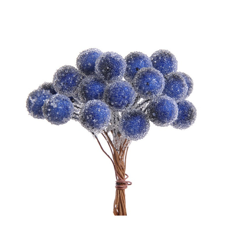 Kuleczki w cukrze na druciku, paczka/6peczków x 24sztuki, 1,3 - 9 cm - dodatek do stroików