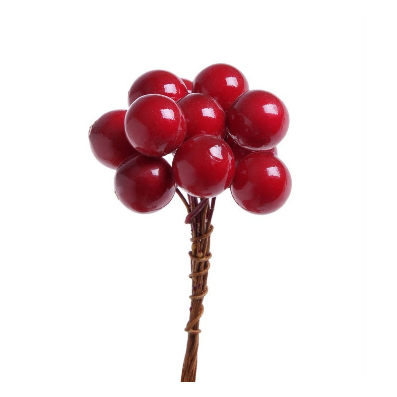 Kuleczki BŁYSK na druciku paczka/6pęczków x12sztuk, 1,5-9 cm - dodatek do stroików