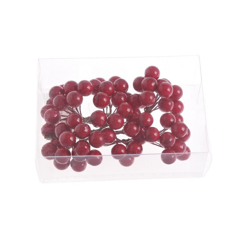 Kuleczki BŁYSK na druciku paczka/6pęczków x12sztuk, 1,5-9 cm - dodatek do stroików