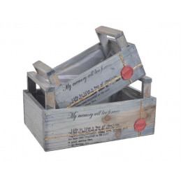 Skrzynki z uchwytami 2szt-kpl - wyrób drewniany