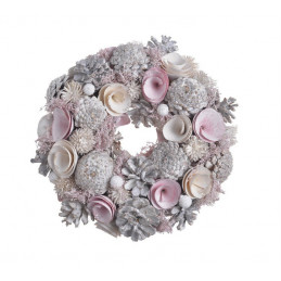 Wianek 26 cm PINK - artykuł dekoracyjny