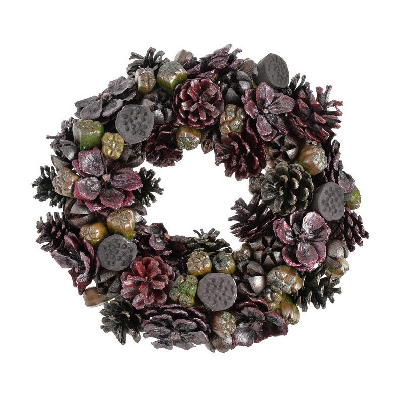 Wianek 34 cm RED-GREEN - artykuł dekoracyjny