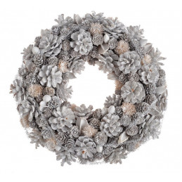 Wianek 34 cm WHITE - artykuł dekoracyjny