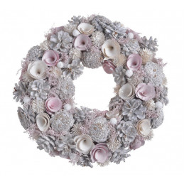 Wianek 34 cm PINK - artykuł dekoracyjny