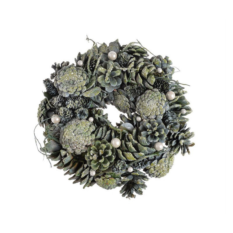 Wianek szyszki 26 cm GREEN - artykuł dekoracyjny
