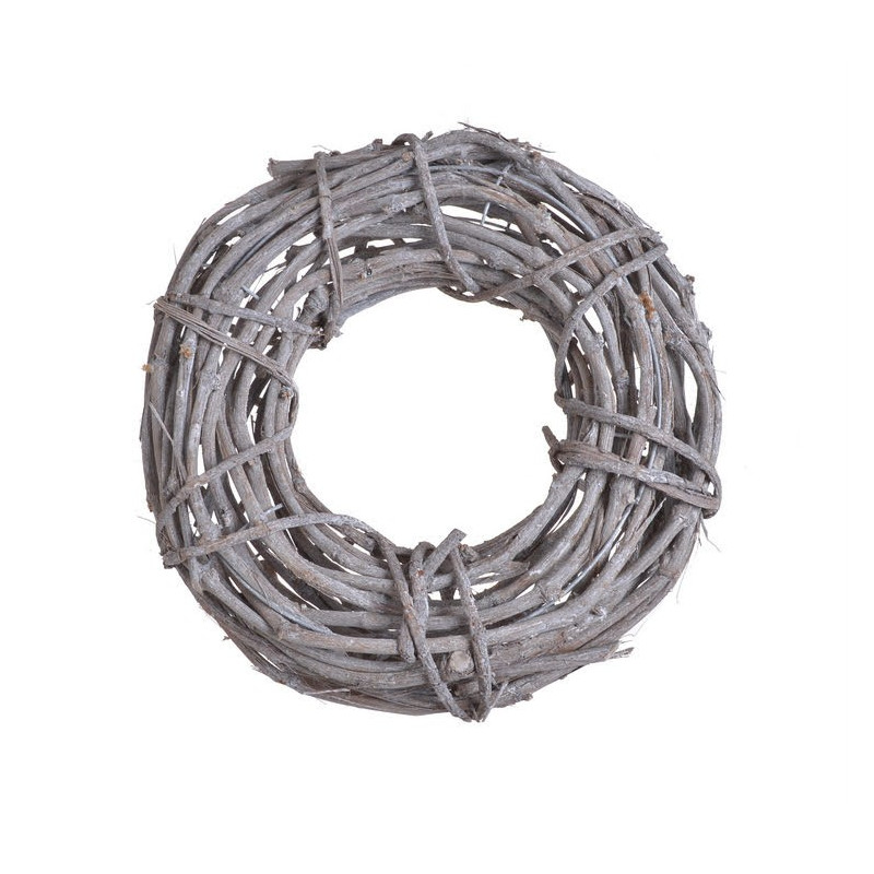 Wianek 40 cm - element dekoracyjny WHITE WASHED