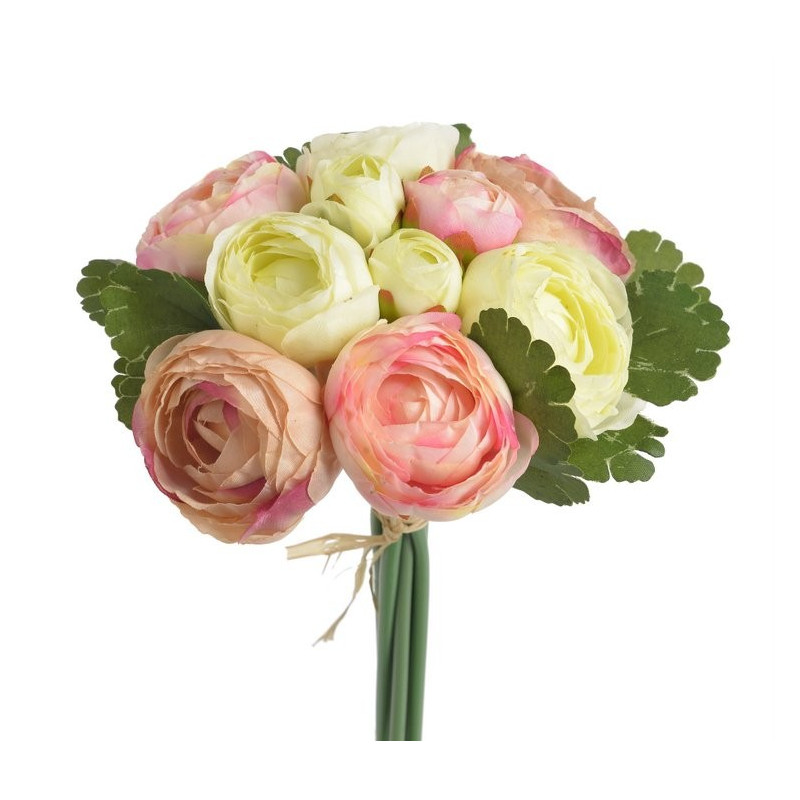 Ranunculus bukiet 7+3, 25 cm - sztuczna roślina