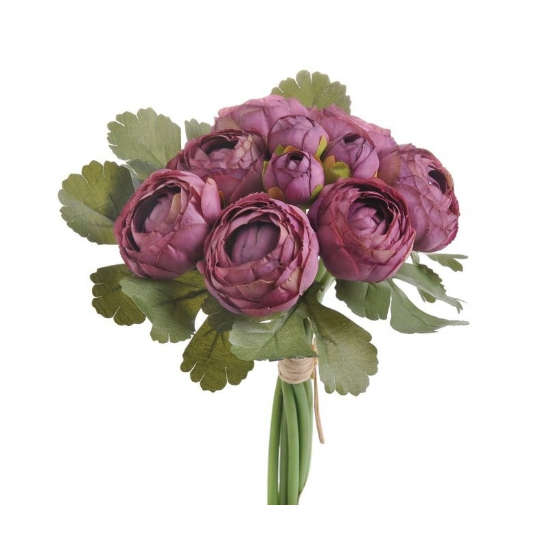 Ranunculus bukiet 7+3, 25 cm - sztuczna roślina