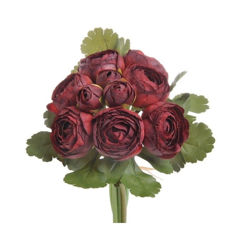 Ranunculus bukiet 7+3, 25 cm - sztuczna roślina