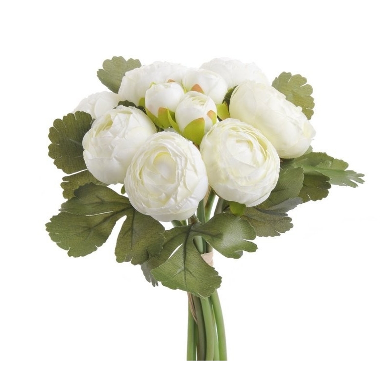 Ranunculus bukiet 7+3, 25 cm - sztuczna roślina