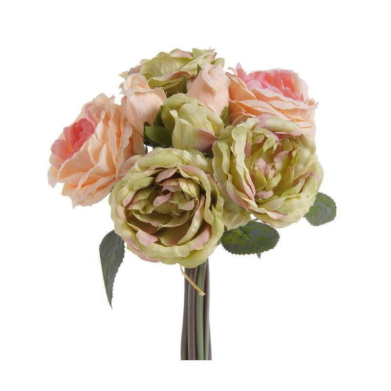 Bukiet róż 6+3, 28 cm - sztuczna roślina
