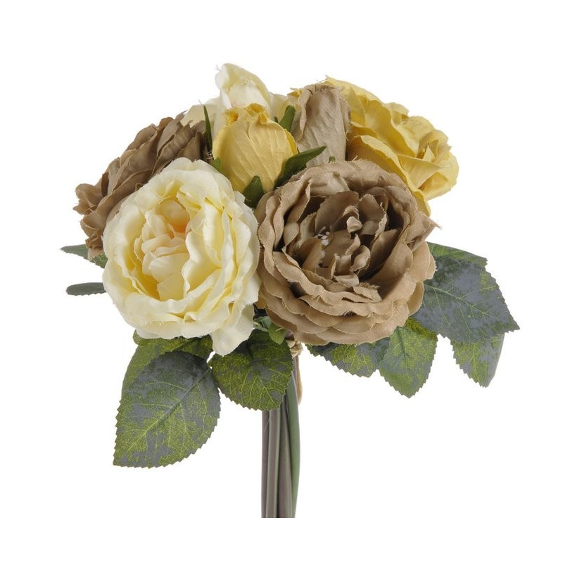 Bukiet róż 6+3, 28 cm - sztuczna roślina