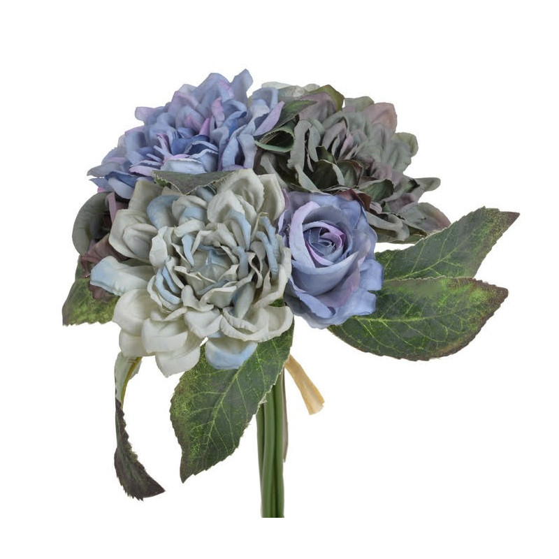 Bukiet z różą i dalią 3+3 24 cm