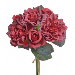 Bukiet z różą i dalią 3+3 24 cm
