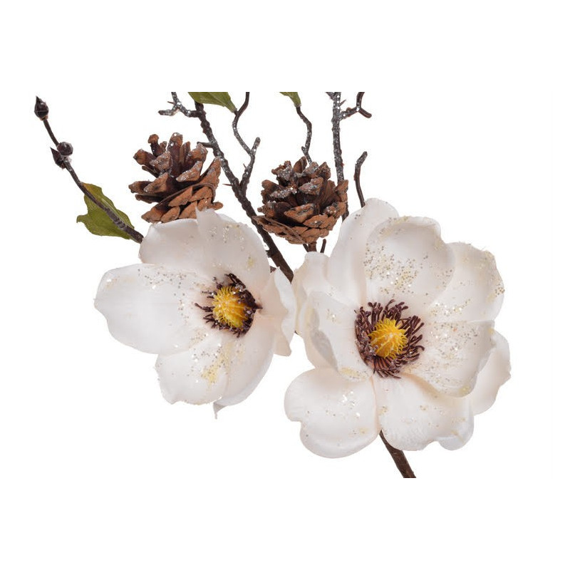 Gałązka magnolii brokacona..68 cm