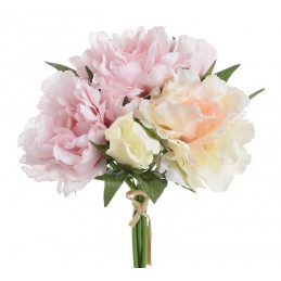 Bukiet piwonii x 5 25 cm - sztuczna roślina