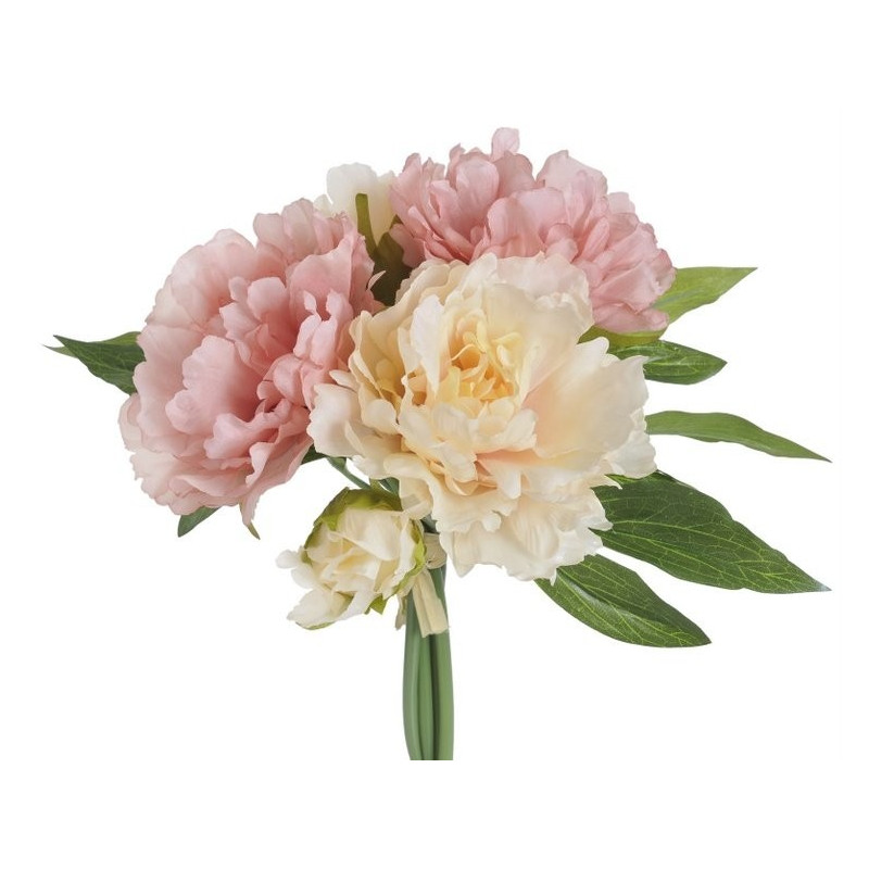 Bukiet piwonii x 5 25 cm - sztuczna roślina