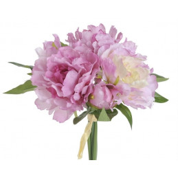 Bukiet piwonii x 5 25 cm - sztuczna roślina
