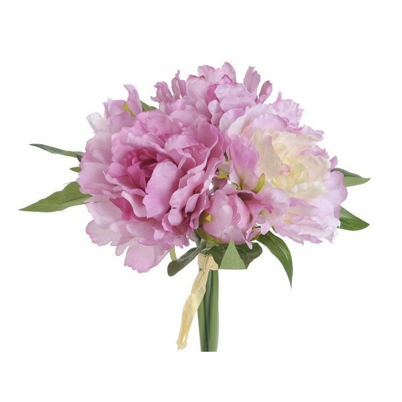 Bukiet piwonii x 5 25 cm - sztuczna roślina