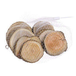 Okrągłe plasterki drewna 12szt/pacz
