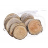 Okrągłe plasterki drewna 12szt/pacz