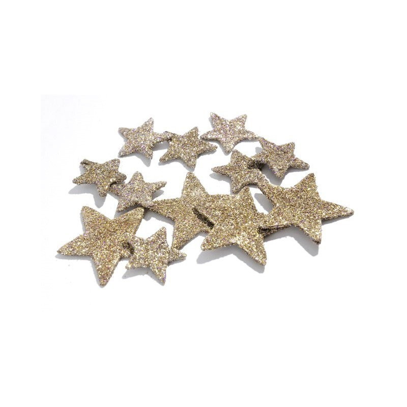 Gwiazdka płaska F3,5-5,5 cm 60sztuk/paczka MIX kOLORÓW