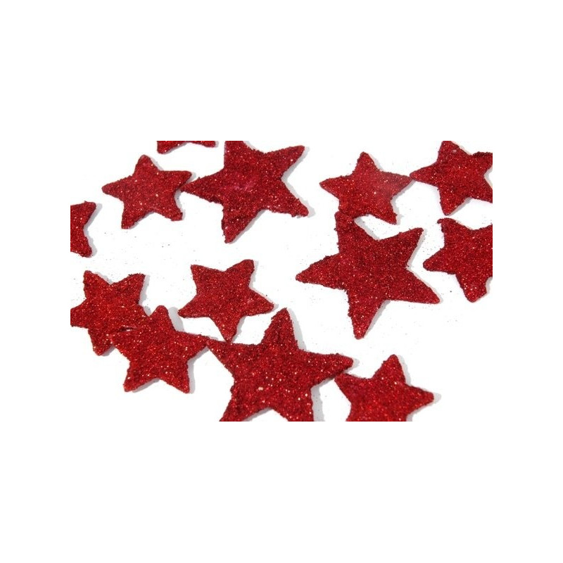 Gwiazdka płaska F3,5-5,5 cm 60sztuk/paczka MIX kOLORÓW