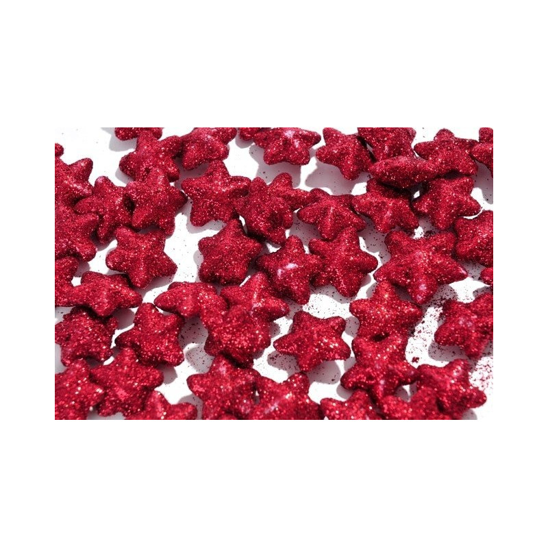 Gwiazdka wypukła 2,5 cm, 60 szt/paczka