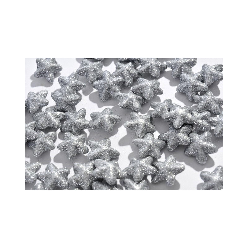 Gwiazdka wypukła 2,5 cm, 60 szt/paczka