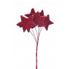 Gwiazdka 1 w pęczku H24 cm, F5 cm - paczka/6sztuk