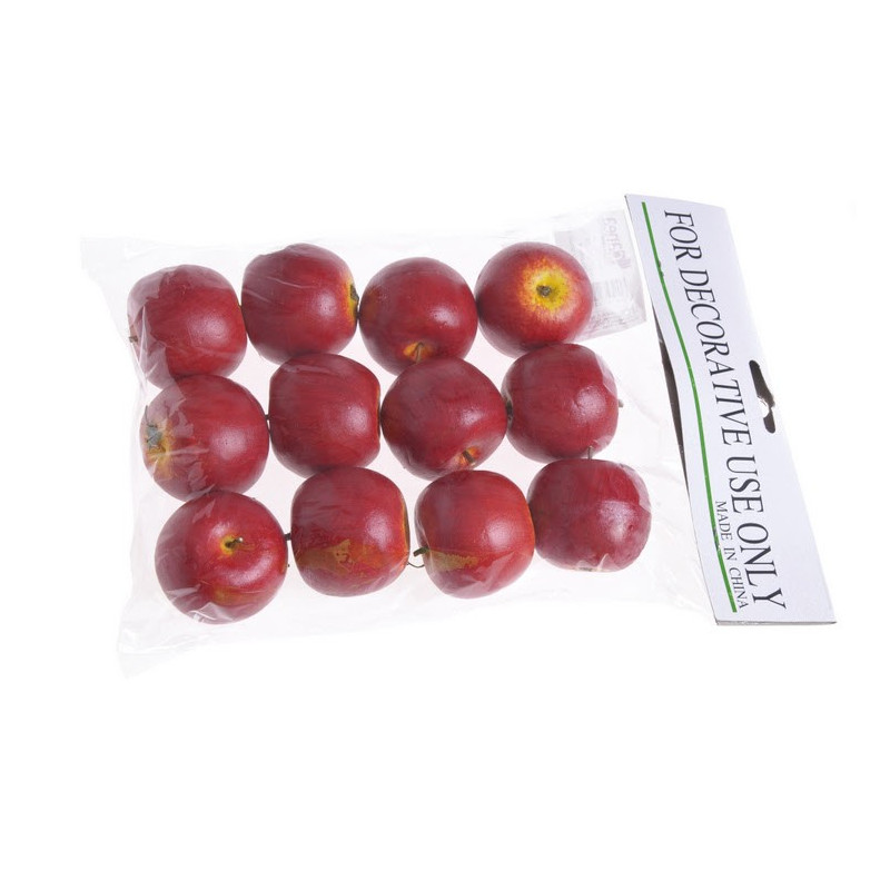 Jabłko średnie 12 szt/paczka 4,5 cm - sztuczny owoc